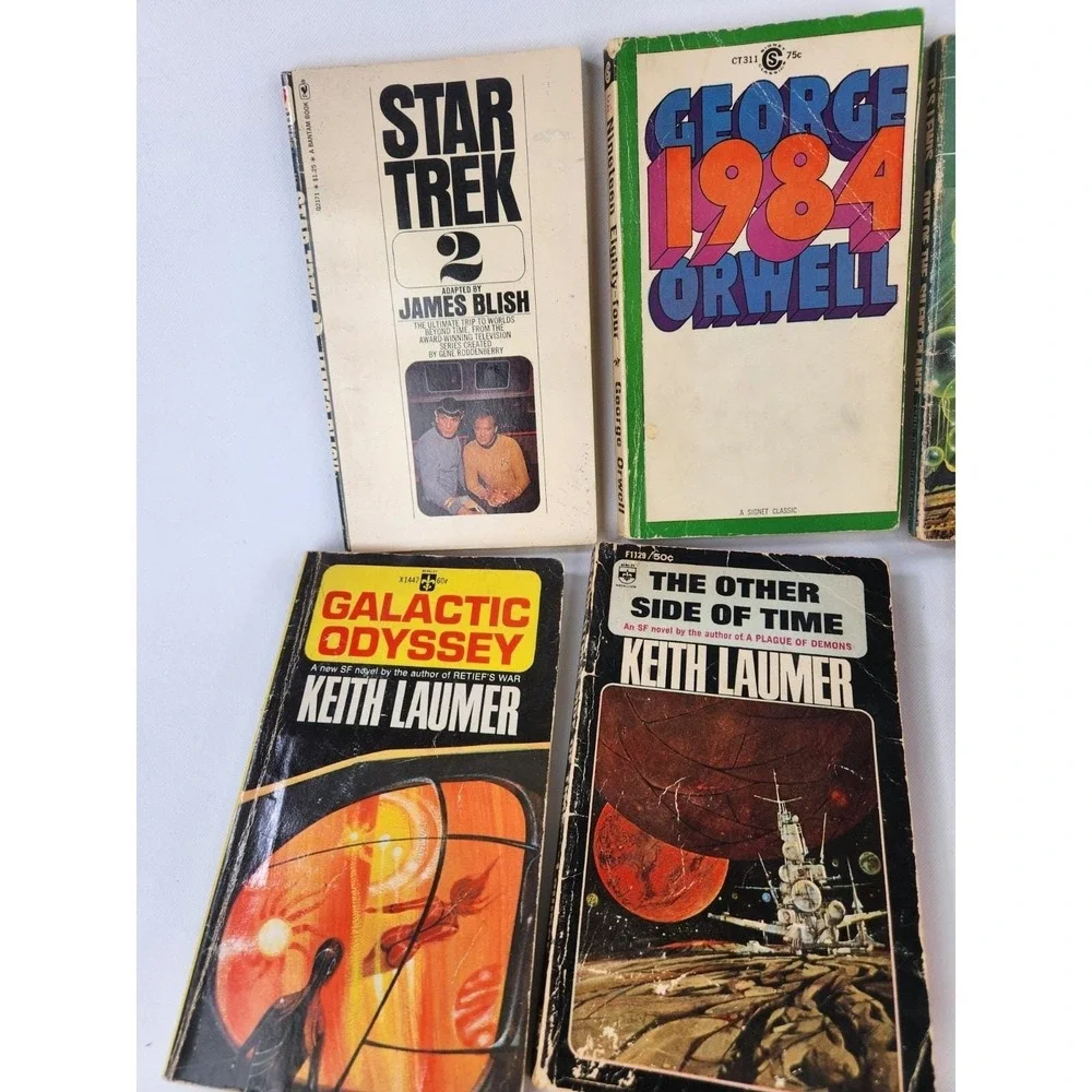 SciFi & Classics Paperback Books Various Authors Lot of 14 1984 Verne C.S. Lewis